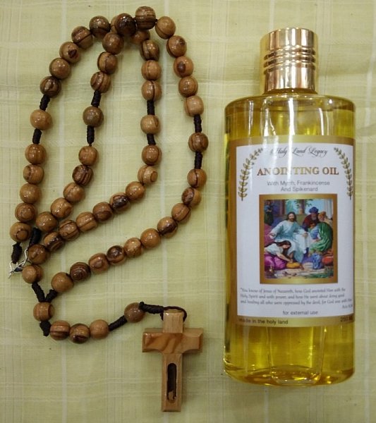 Prayer Necklace With Holy Water Inside Pendant